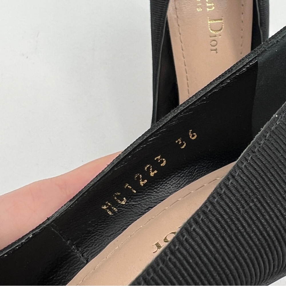Dior Black Women's Shoes with Bow Detail Dior Adiorable Pump Box size 36 Pointed - Picture 6 of 16